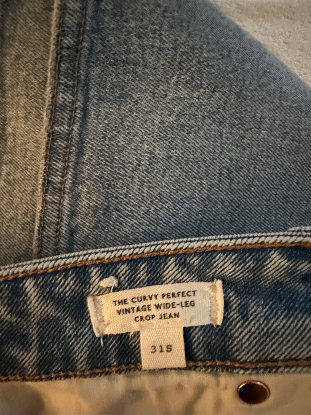 MADEWELL The Short Curvy Perfect Vintage Wide-Leg Crop Jean | Size 31 Short - Picture 12 of 13